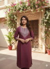 SI 292 Sulb Cotton With Embroidery Work Kurti With Bottom Exporters In India